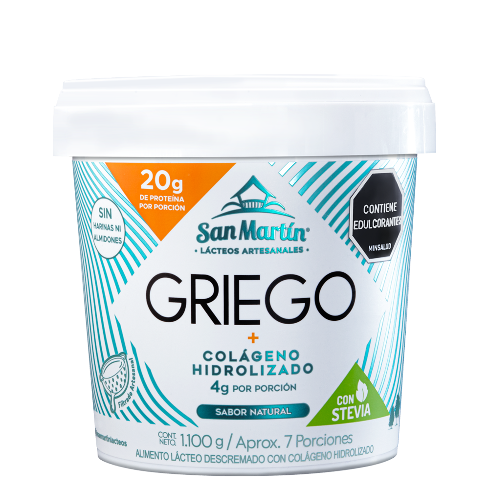 Yogurt griego + colágeno hidrolizado