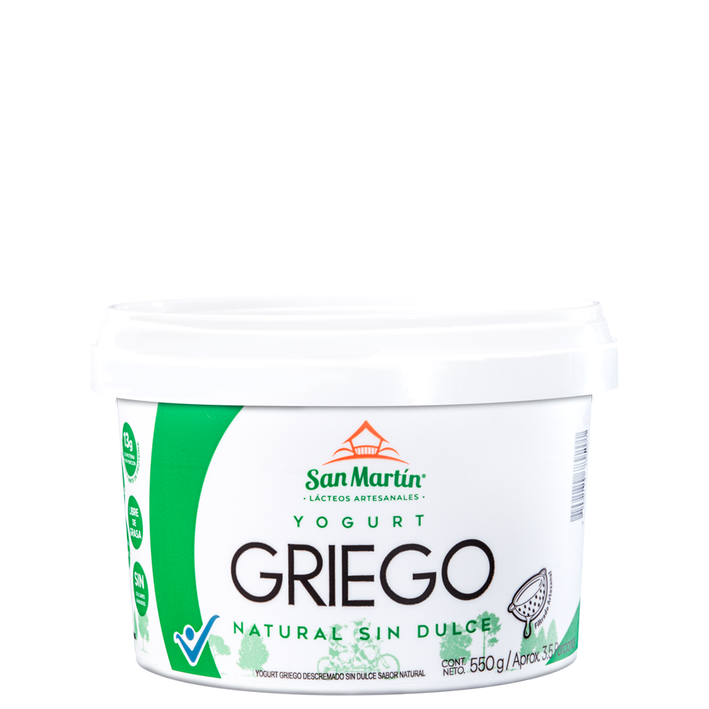 Yogurt griego natural sin dulce