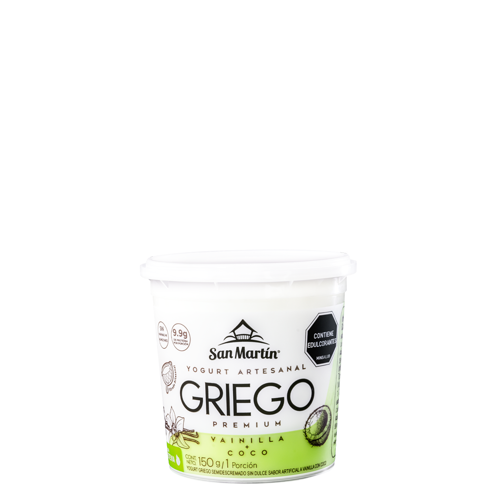 Yogurt artesanal premium vainilla + coco