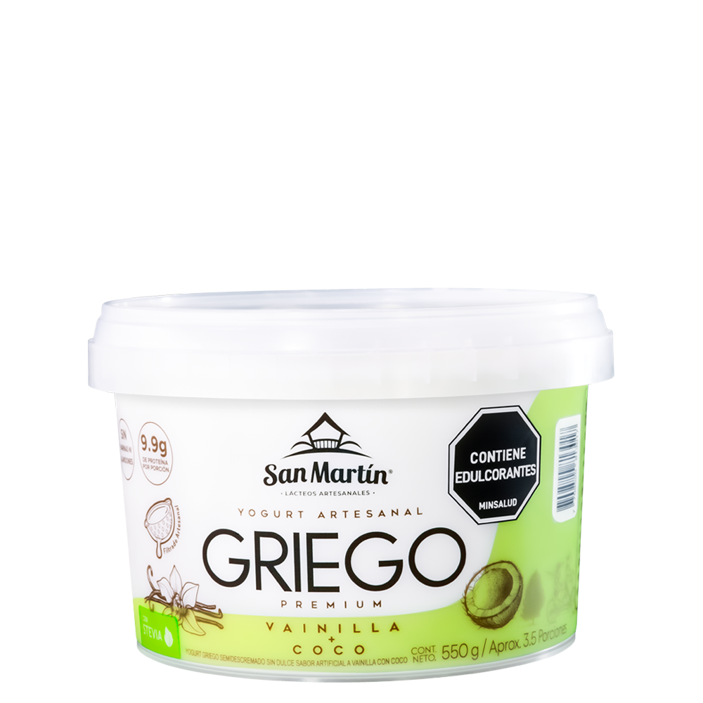 Yogurt griego vainilla + coco