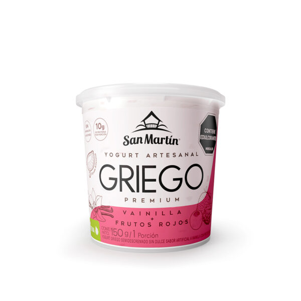 Griego Vainilla + Frutos Rojos 150g