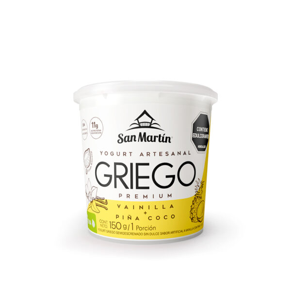 Griego Vainilla + Piña Coco 150g