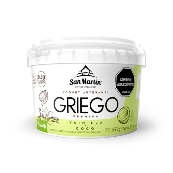 Griego Vainilla + Coco 550g