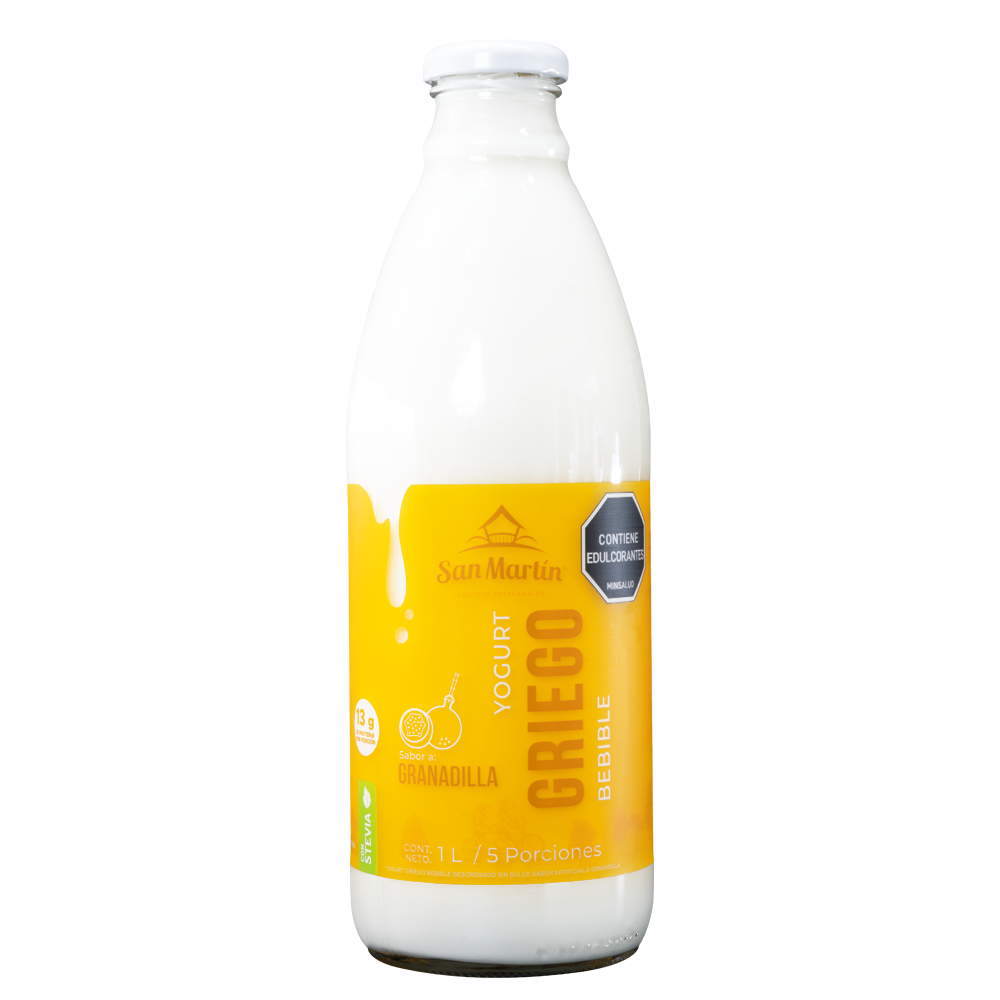 Yogurt griego bebible granadilla