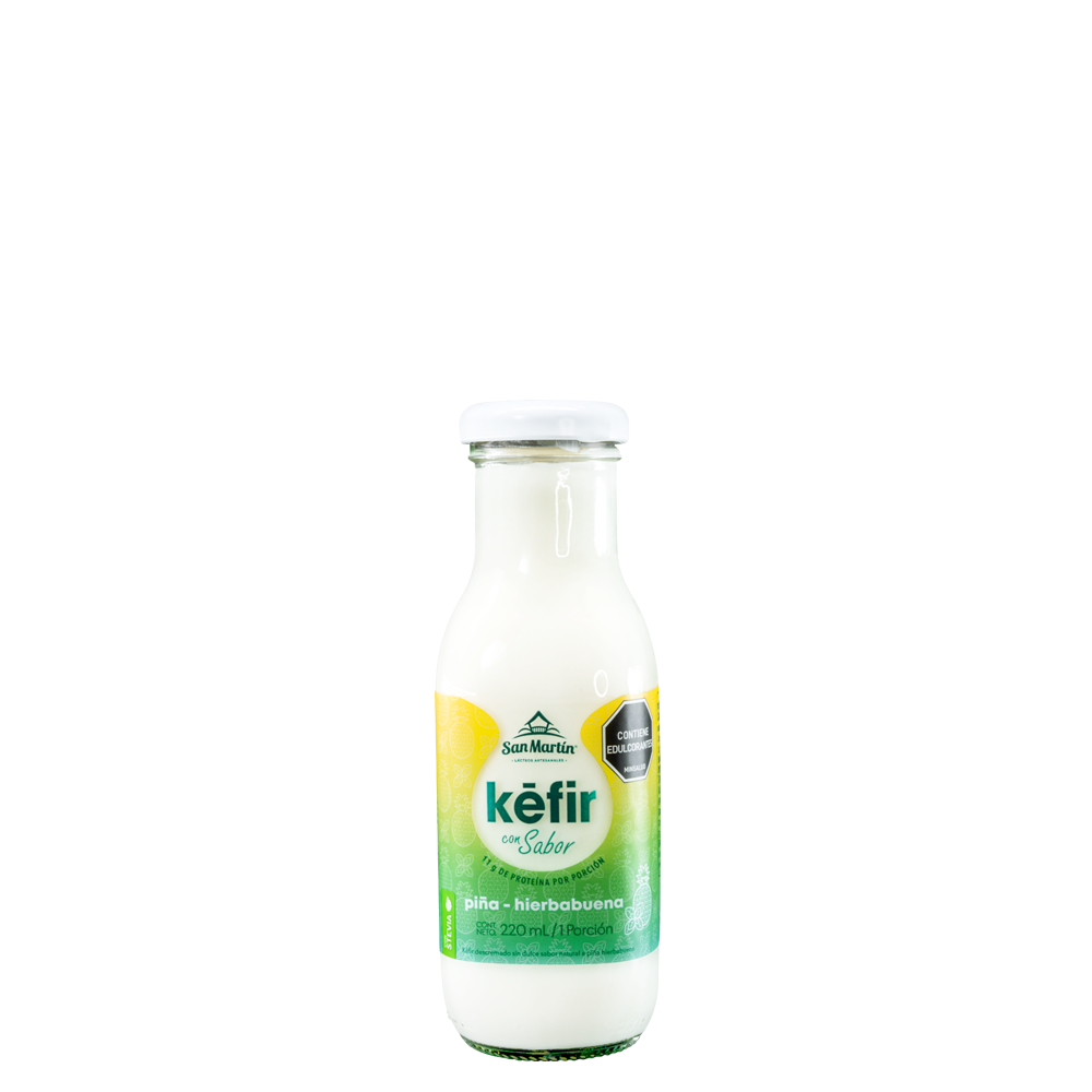Kéfir Piña Hierbabuena
